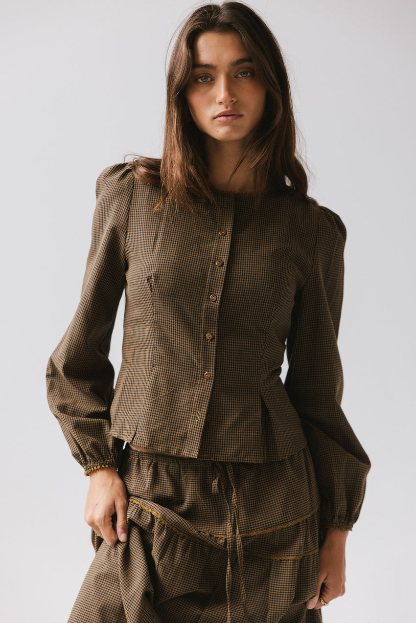 Keira Gingham Blouse - FINAL SALE