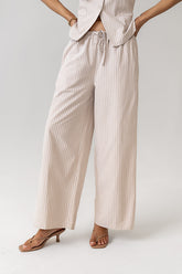 Rosa Wide Leg Pants in Taupe - FINAL SALE