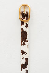 Hannah Cow Print Belt