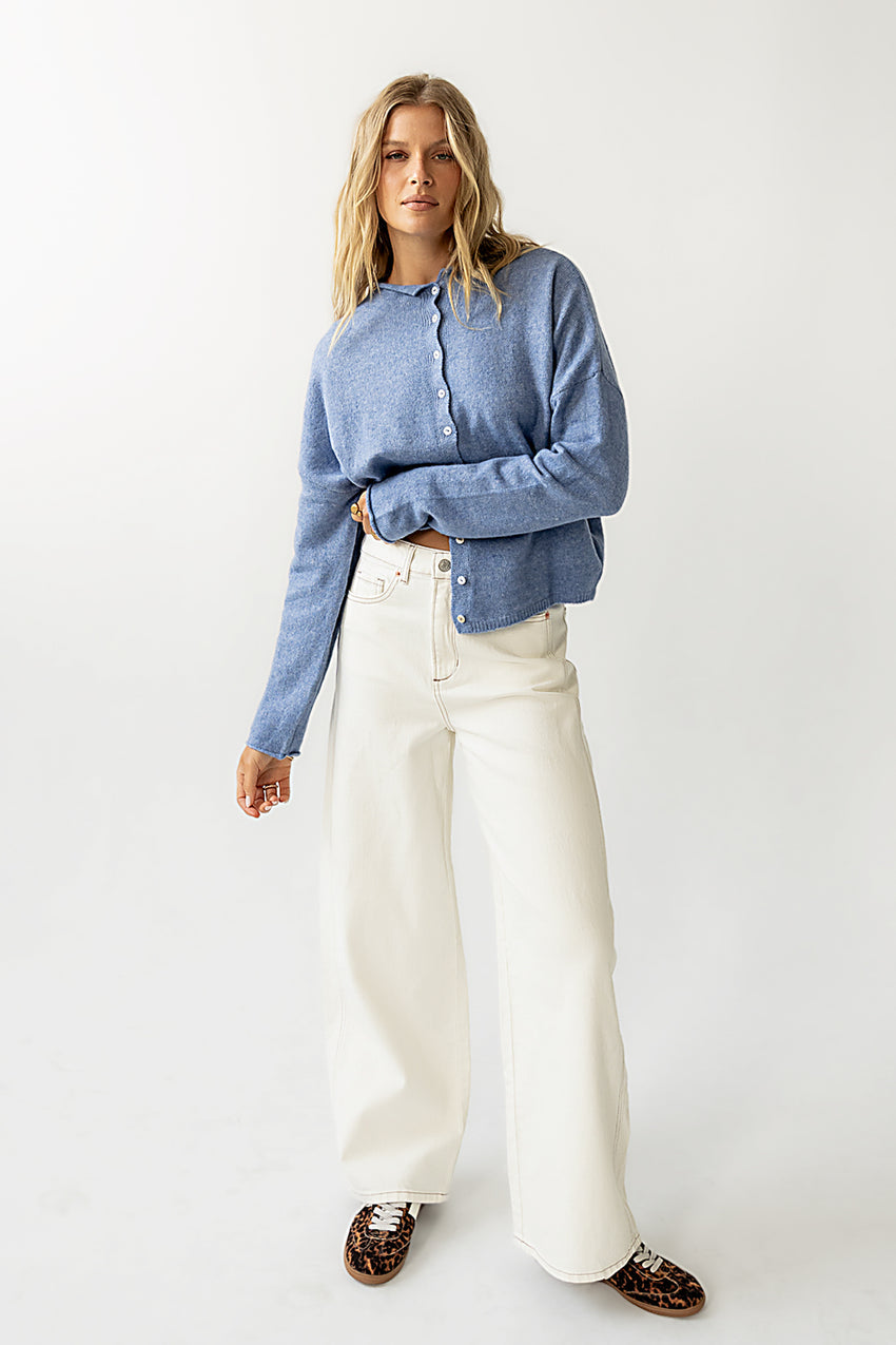 Eden Baggy Jeans in Ecru - FINAL SALE