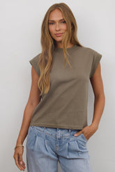 Arlo Top in Olive - FINAL SALE