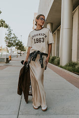 Brooklyn Oversized Graphic Tee in Brown - FINAL SALE