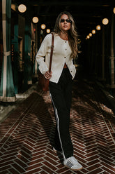 Debbie Ribbed Sweater in Ivory - FINAL SALE