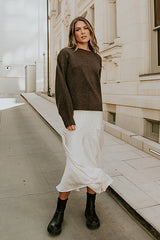 Josey Oversized Sweater in Brown - FINAL SALE