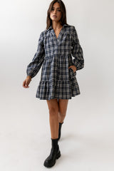 Autumn Plaid Mini Dress - FINAL SALE