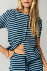 Ireland Striped Top in Blue - FINAL SALE