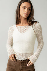 Rachel Lace Top in Ivory
