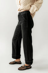 Kayden Cuffed Wide Leg Jeans - FINAL SALE