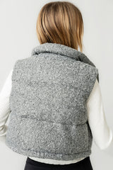 Nolan Puffer Vest in Grey - FINAL SALE