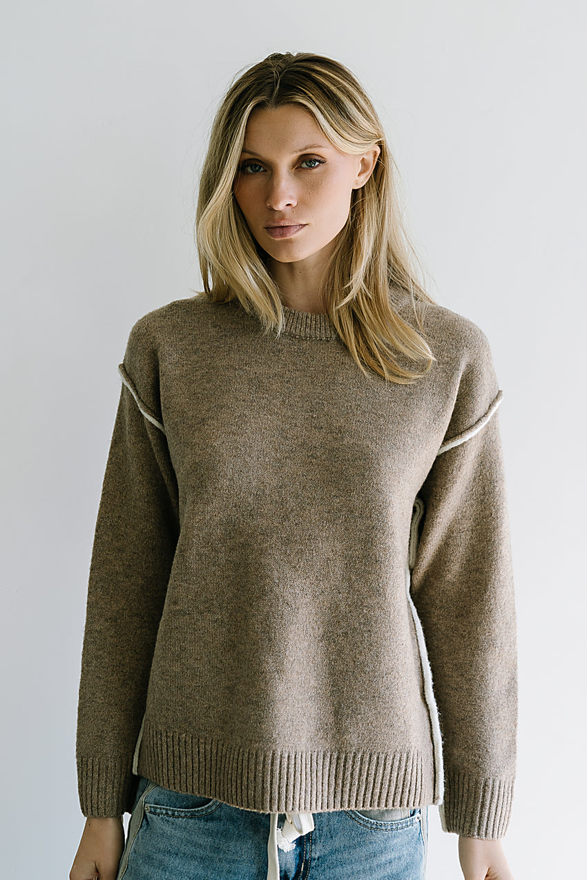 Brea Contrast Sweater - FINAL SALE
