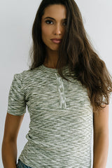 Mannie Heathered Sweater in Olive - FINAL SALE