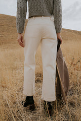 Amber Wide Leg Jeans in Cream - FINAL SALE