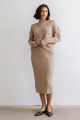 Renley Cable Knit Midi Skirt - FINAL SALE