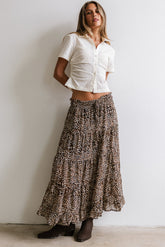 Kayden Leopard Maxi Skirt - FINAL SALE