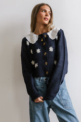 Ricky Embroidered Cardigan - FINAL SALE