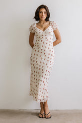Cammie Floral Maxi Dress in Cream - FINAL SALE