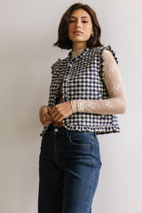 Betsy Gingham Vest - FINAL SALE