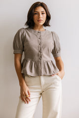 Tisha Peplum Blouse - FINAL SALE
