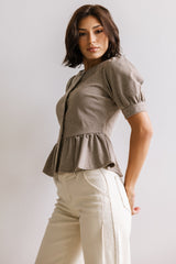 Tisha Peplum Blouse - FINAL SALE