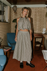 Jozie Polka Dot Midi Skirt - FINAL SALE