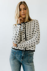 Courtney Scalloped Cardigan in Cream - FINAL SALE