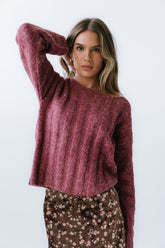 Zamara Ribbed Sweater in Red - FINAL SALE