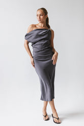 Malik Midi Dress in Navy - FINAL SALE