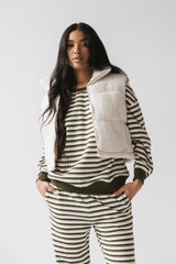 Nolan Puffer Vest in Ivory - FINAL SALE