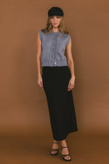 Tori Sweater Vest in Grey - FINAL SALE
