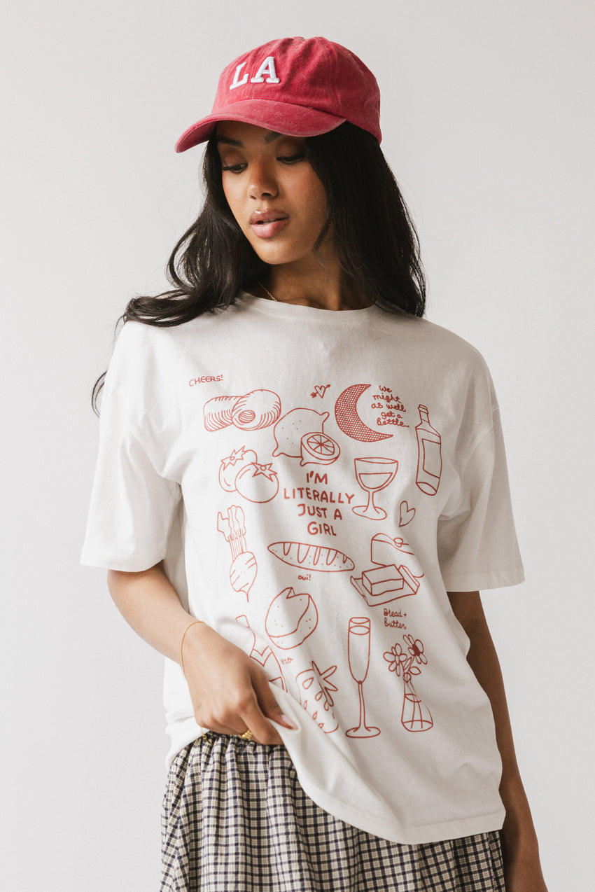 Just A Girl Graphic Tee - FINAL SALE
