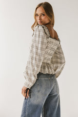 Vale Smocked Blouse in Black - FINAL SALE