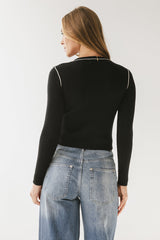 Russel Ribbed Sweater in Black - FINAL SALE