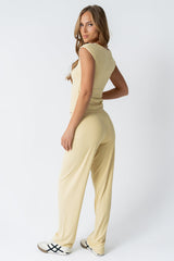 Jordanna Wide Leg Pants in Yellow - FINAL SALE