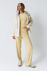 Jordanna Wide Leg Pants in Yellow - FINAL SALE