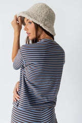 Jannet Striped Top in Blue - FINAL SALE