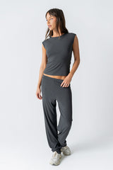 Jordanna Wide Leg Pants in Charcoal - FINAL SALE
