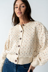Sophie Knit Cardigan in Beige - FINAL SALE
