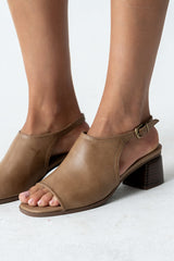 Faith Slingback Mule in Camel - FINAL SALE