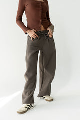 Maribel Barrel Sweatpants in Charcoal - FINAL SALE