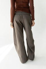 Maribel Barrel Sweatpants in Charcoal - FINAL SALE