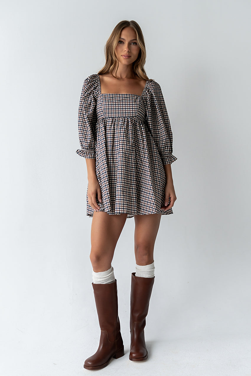 Wren Gingham Mini Dress - FINAL SALE