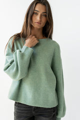 Josey Oversized Sweater in Light Blue - FINAL SALE