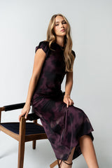 Ellianna Floral Maxi Dress in Purple