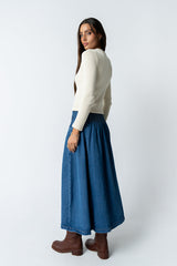 Lola Denim Midi Skirt - FINAL SALE