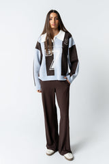Avery Striped Pants in Brown - FINAL SALE