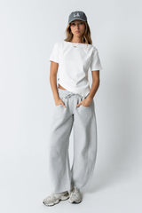 Stan Ruched Top in White - FINAL SALE