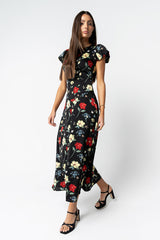 Jenna Floral Maxi Dress in Black - FINAL SALE