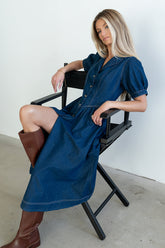 Ivan Denim Midi Dress - FINAL SALE