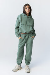 Mozie Contrast Sweatshirt in Teal - FINAL SALE