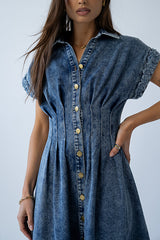 Annie Denim Midi Dress - FINAL SALE